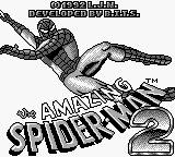 Spiderman 2 title screen for GameBoy